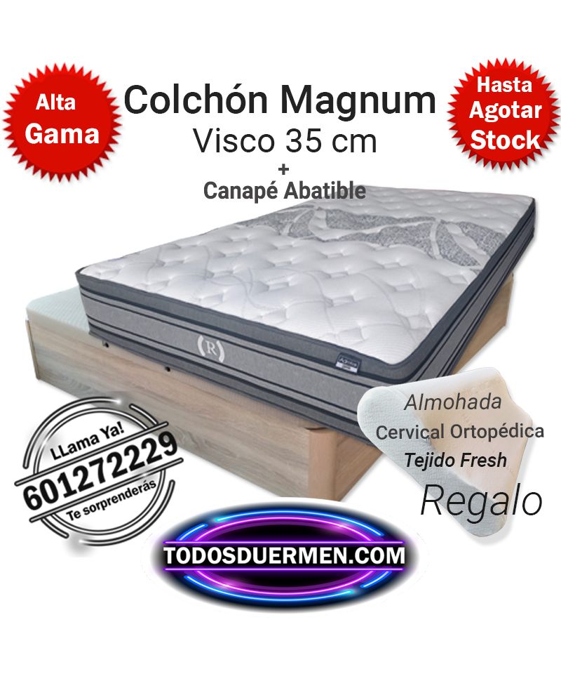 Colchón Magnum 35 Cm Altura Viscoelástico Con Canapé Abatible TodosDuermen.com-Inici-Todos Duermen