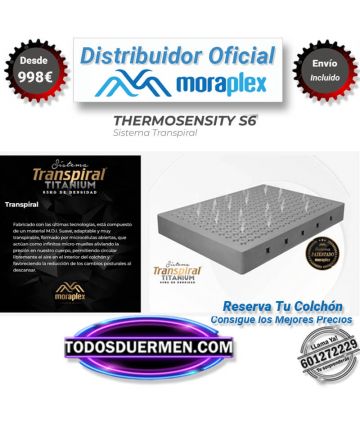 Colchón Thermosensity Transpiral Titanium Moraplex Todosduermen.com