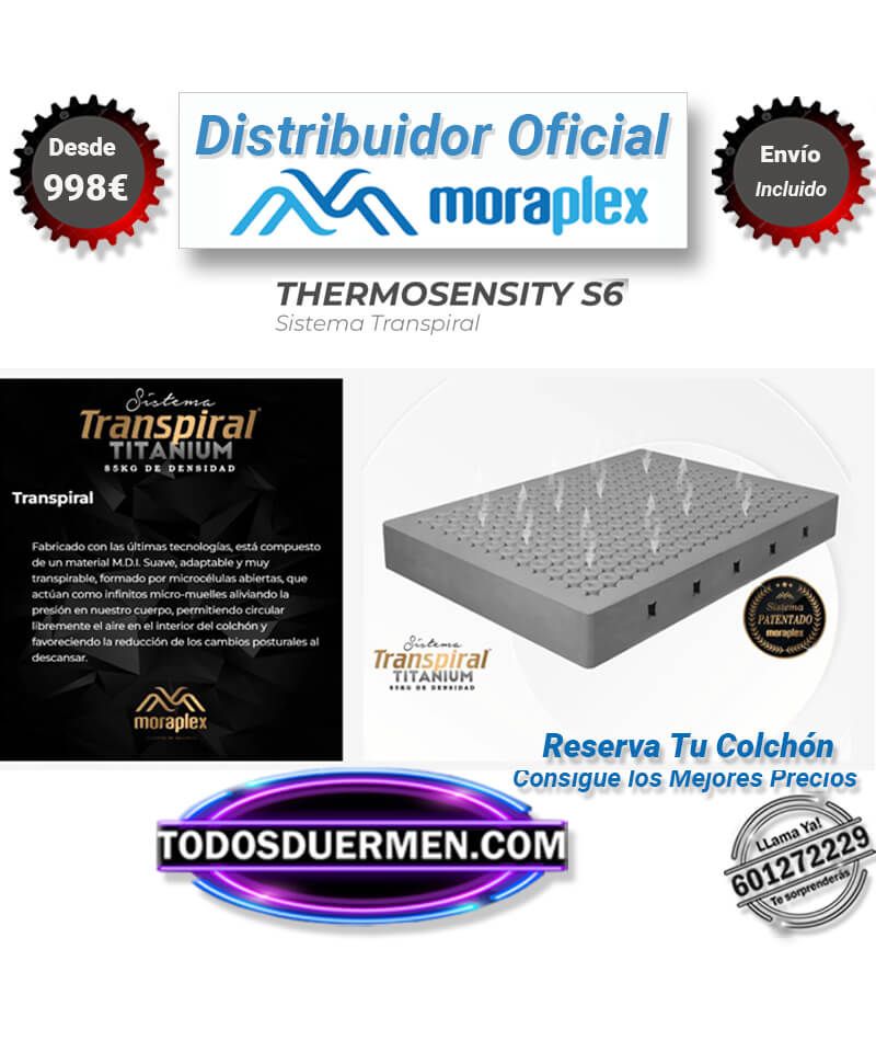 Colchón Thermosensity Transpiral Titanium Moraplex Todosduermen.com-Inicio-Todos Duermen