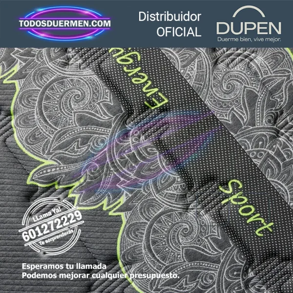 Colchón de Muelles Ensacados Dupen Energy Sport - Todosduermen.com