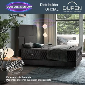 Colchón Viscoelástico + Micro Muelles Ensacados Dupen de Lujo Black Titan - Todosduermen.com