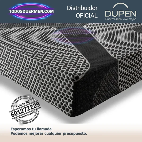 Colchón de Muelles Ensacados Dupen Black Moon – Black Edition - Todosduermen.com