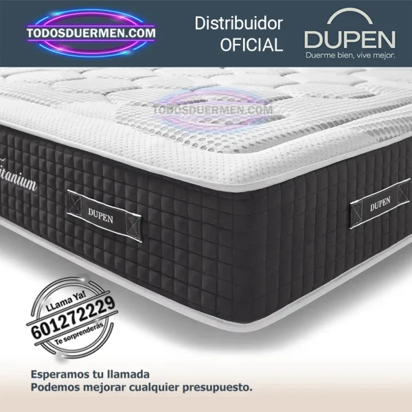 Colchones de Muelles Ensacados Titanium Tech Dupen 32 cm - Asombroso - Imagen 4