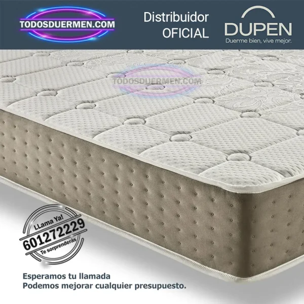 Colchon de muelles ensacados Dupen verso 22 - Todosduermen.com
