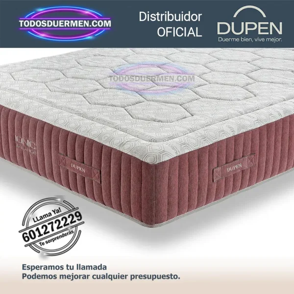 Colchones de Muelles Ensacados Ionic Balance Dupen 30 cm con canape abatible - Irresistible - Imagen 5