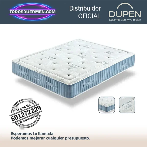 Colchones de muelles ensacados Pacific Seaqual Dupen 30 cm con almohada de regalo