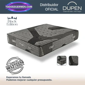 colchones de muelles black box black edition dupen 36 cm con núcleo nano pockets y doble cara