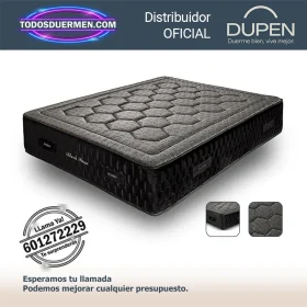 Colchón Viscoelástico + Micro Muelles Ensacados Dupen de Lujo Black Titan – Black Edition - Todosduermen.com