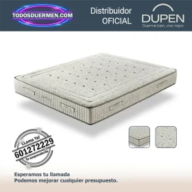 Colchones de Muelles Ensacados X-Firm Dupen 26 cm, ideal para espalda y deportistas, con almohada Monic de regalo