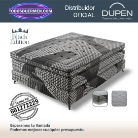 Pack colchón de muelles ensacados Dupen Sleep Box con topper y base incluida