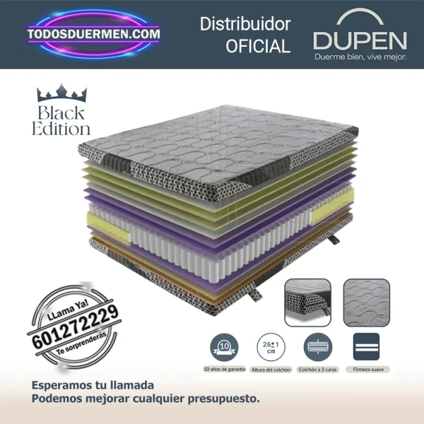 Colchones de Muelles Ensacados Dupen Sleep Box + Topper Sleep Pocket + Sleep Base - Imagen 4