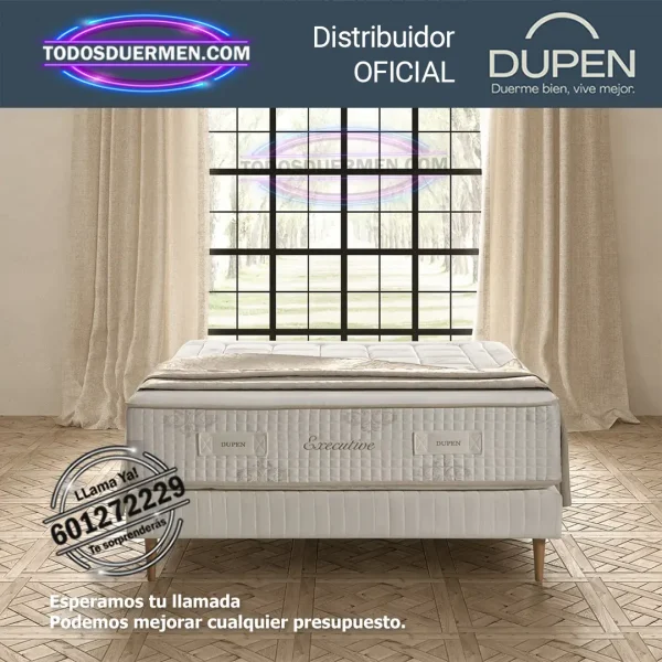 olchón de Muelles Ensacados Dupen Executive Alta Gama - Todosduermen.com