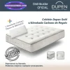 Colchones muelles ensacados Dupen Gold 33 cm junto a la almohada viscoelástica Carbono Dupen incluida de regalo.