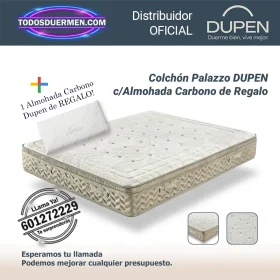 Colchones de muelles ensacados Palazzo Dupen 31 cm con almohada Carbono de regalo