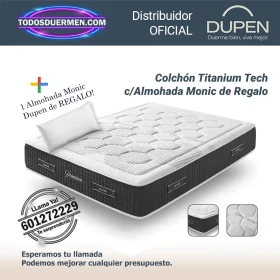 Colchones de Muelles Ensacados Titanium Tech Dupen 32 cm, con almohada Monic de regalo