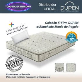 Colchones de Muelles Ensacados X-Firm Dupen 26 cm, ideal para espalda y deportistas, con almohada Monic de regalo