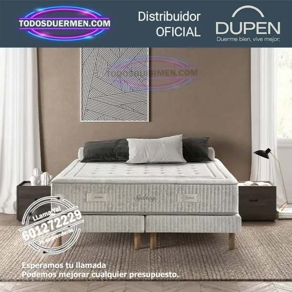 Colchones de Muelles Ensacados Sydney Dupen 35 cm con Canape Abatible - Impecable - Imagen 4