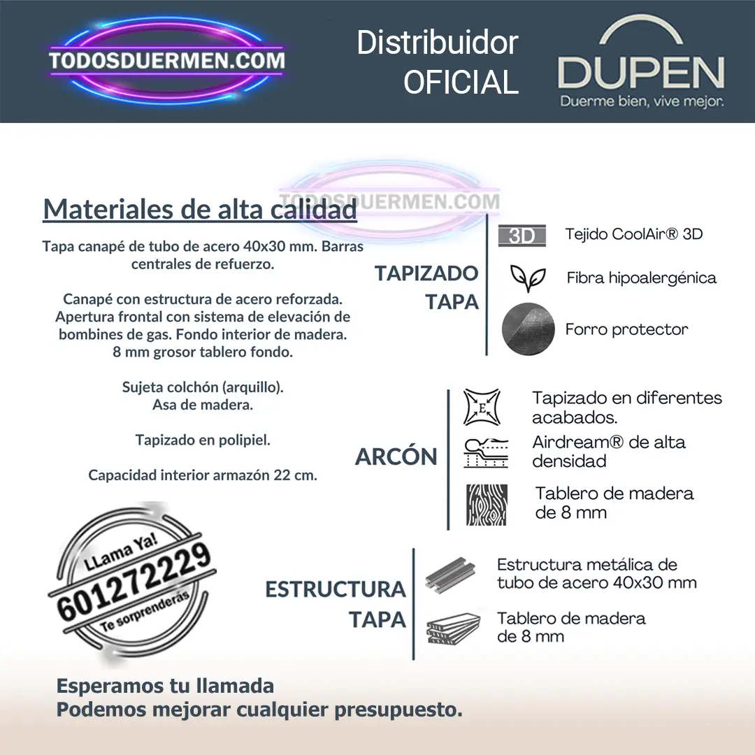 Canapé Abatible Dupen Calpe - Imagen 3