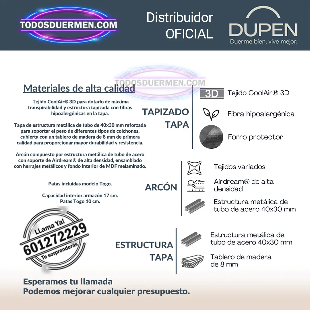 Canapé Abatible Dupen Palermo - Todosduermen.com