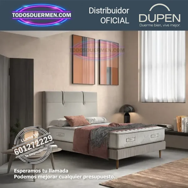 Colchones Viscoelasticos Oasis Dupen 25 cm con canape abatible - Fascinante - Imagen 4