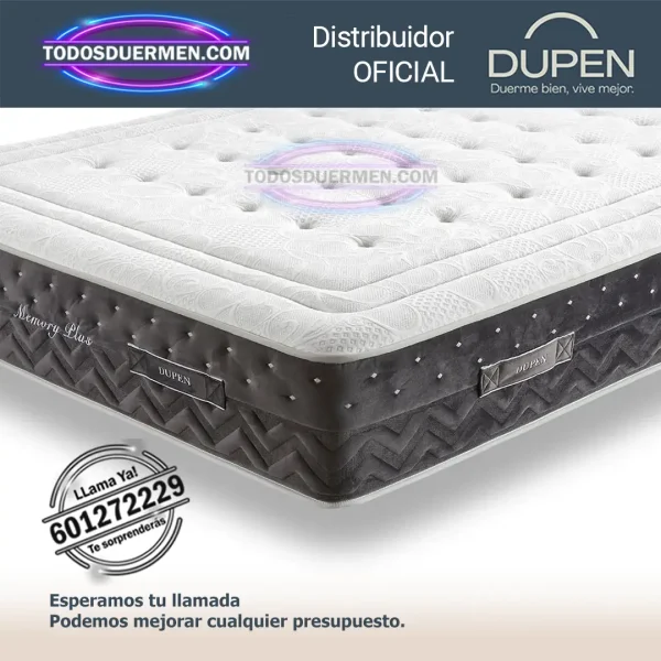 Colchones Viscoelasticos Memory Plus Dupen 28 cm - Radiante - Imagen 4