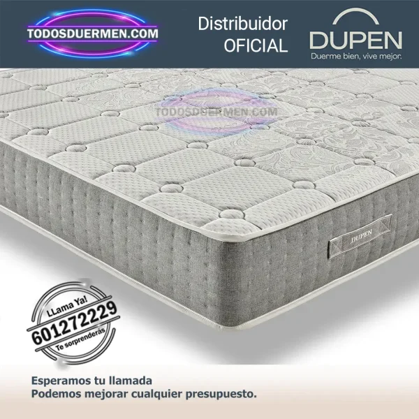 Colchón Viscoelástico de Alta Densidad Dupen Meta 22 - Todosduermen.com
