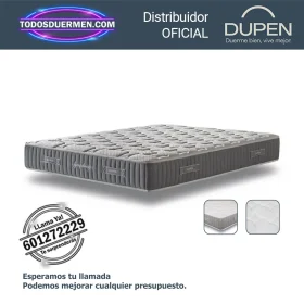 Colchones Viscoelasticos de Alta Densidad Symphony Dupen 26 cm, firme con micromuelles