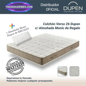Colchones de muelles ensacados Verso Dupen 26 cm con almohada de regalo