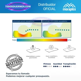 Almohada ViscoSoja de Moraplex hecha con materiales ecológicos, soporte ergonómico y frescura natural para un descanso saludable.