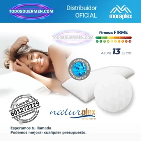 Almohada ViscoFresh de Moraplex con tecnología transpirable y diseño ergonómico para un descanso fresco y confortable.