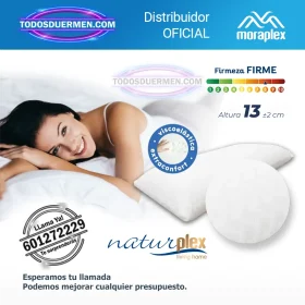 Almohada ViscoTerm de Moraplex con regulación térmica y soporte ergonómico, ideal para un descanso fresco y confortable
