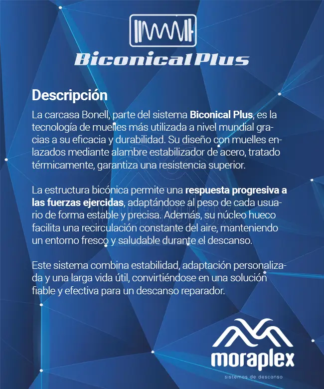 aracteristicas del sistema Biconical Plus de Moraplex