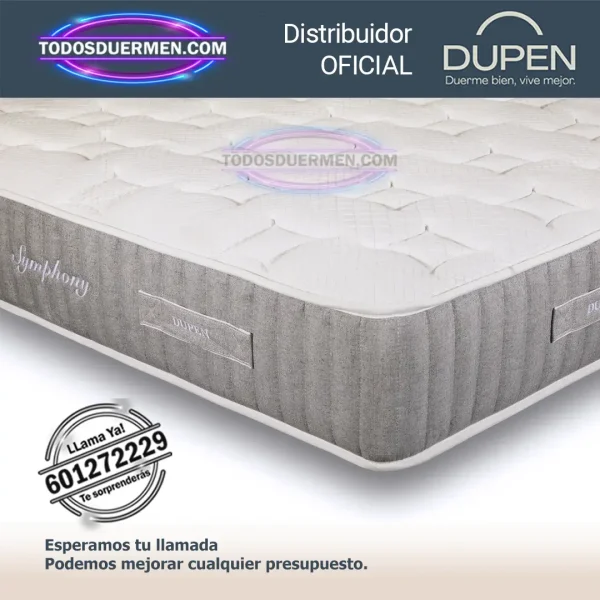 Colchón Viscoelástico de Alta Densidad Dupen Symphony - Todosduermen.com