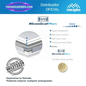 Colchón de Muelles Bicónicos Moraplex Neptuno - Todosduermen.com
