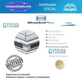 Colchón de Muelles Bicónicos Moraplex Venecia 3.0 - Todosduermen.com
