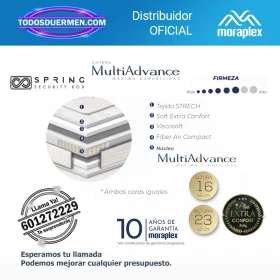 Colchón Muelles Esacados Moraplex Energy 3.0 - Todosduermen.com