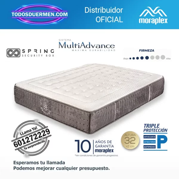 Colchón de Muelles Ensacados Moraplex Ergoplus DS - Todosduermen.com — Distribuidores Oficiales Moraplex