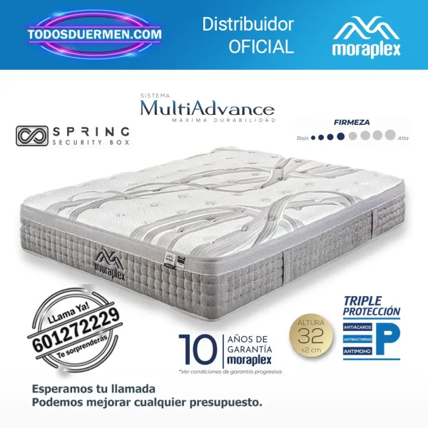 Colchón Muelles Esacados Moraplex Versalles - Todosduermen.com