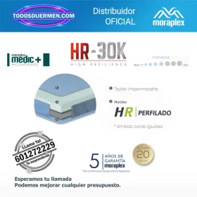 Colchon sin Muelles HR-30K Moraplex Geriatrico - Todosduermen.com