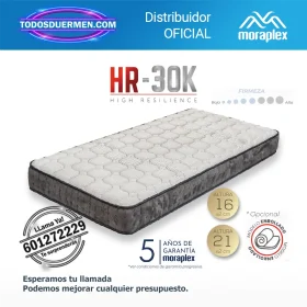Colchón sin Muelles HR-30K Moraplex Nube 3.0 - Todosduermen.com