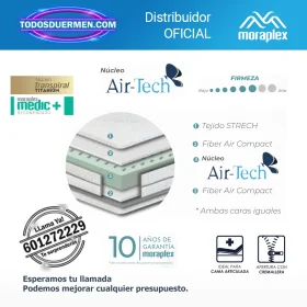Colchón Viscoelástico Moraplex Airflexy V-20 - Todosduermen.com