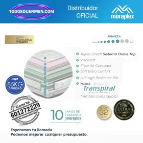 Colchón Viscoelástico Moraplex Thermosensity S6 - Todosduermen.com