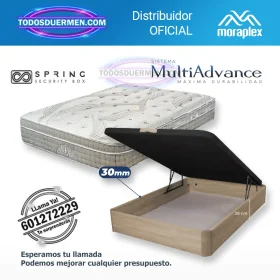 En este Black Friday lLevate el Pack Colchón ThermoSpring + Canapé Forte con diseño moderno