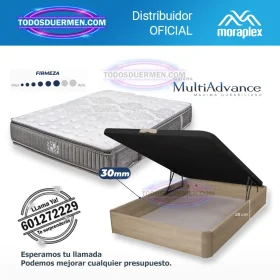 Pack Colchón Nizza con Canapé Forte: soporte firme y diseño funcional.
