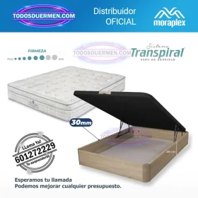 Pack Thermoadapta S6 + Canapé Forte con muelles ensacados y firmeza progresiva.