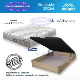 Pack Versalles + Canapé Forte con firmeza superior y almacenaje práctico.