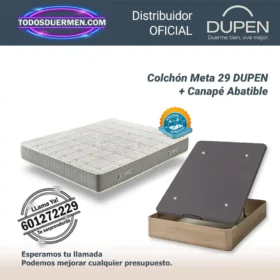 Colchones Viscoelasticos Meta 29 Dupen con Canape Abatible Genova Plus — Distribuidores Oficiales Dupen