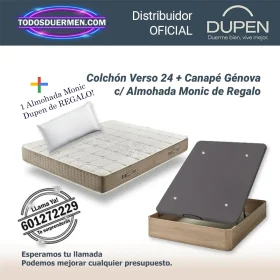 Colchones de Muelles Ensacados Verso 24 Dupen con Canape Abatible Genova Plus y Almohada Monic de regalo