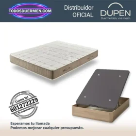 Pack de colchones de muelles ensacados Verso 29 Dupen con canape abatible — Distribuidores Oficiales Dupen