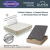 colchones de muelles ensacados palazzo dupen 31 cm con canape abatible y almohada Carbono de regalo